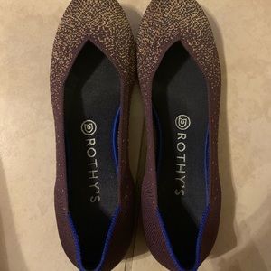 Rothy’s eggplant metallic size 9